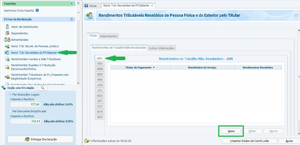 rendimentos pessoa física e exterior imposto de renda 2019